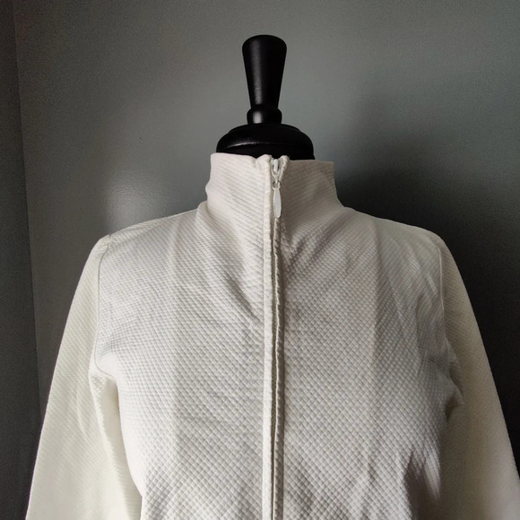 Eileen Fisher White Lightweight Jacket - Picture 2 of 6
